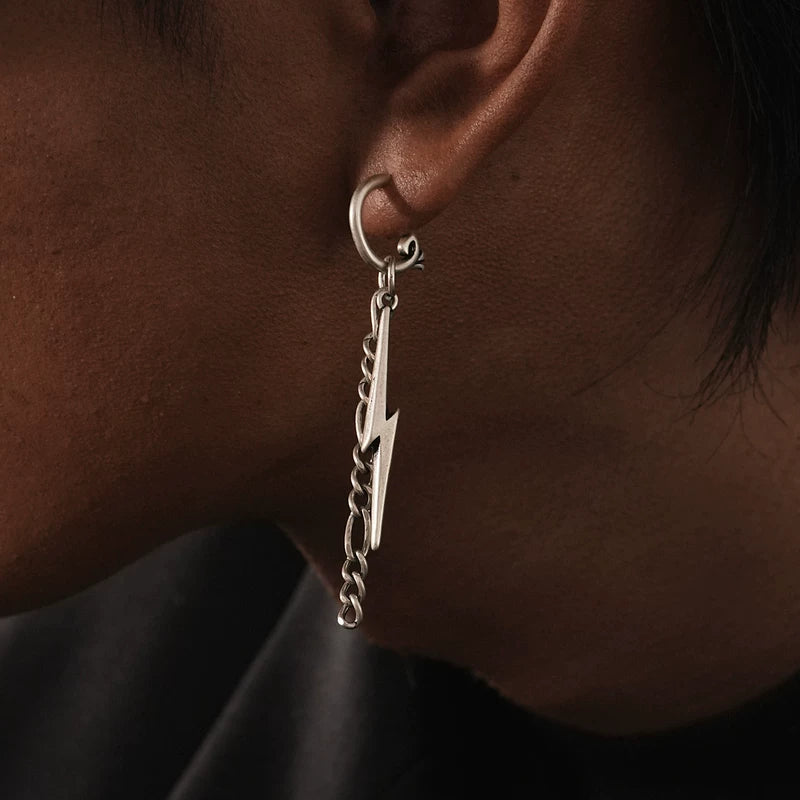 Boucles d'oreilles créoles à franges croisées 