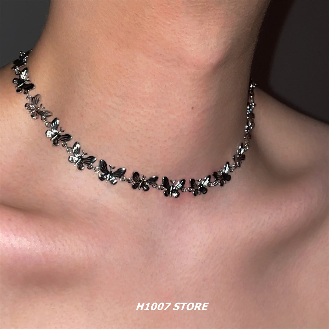 Butterfly Metal Clavicle Necklace