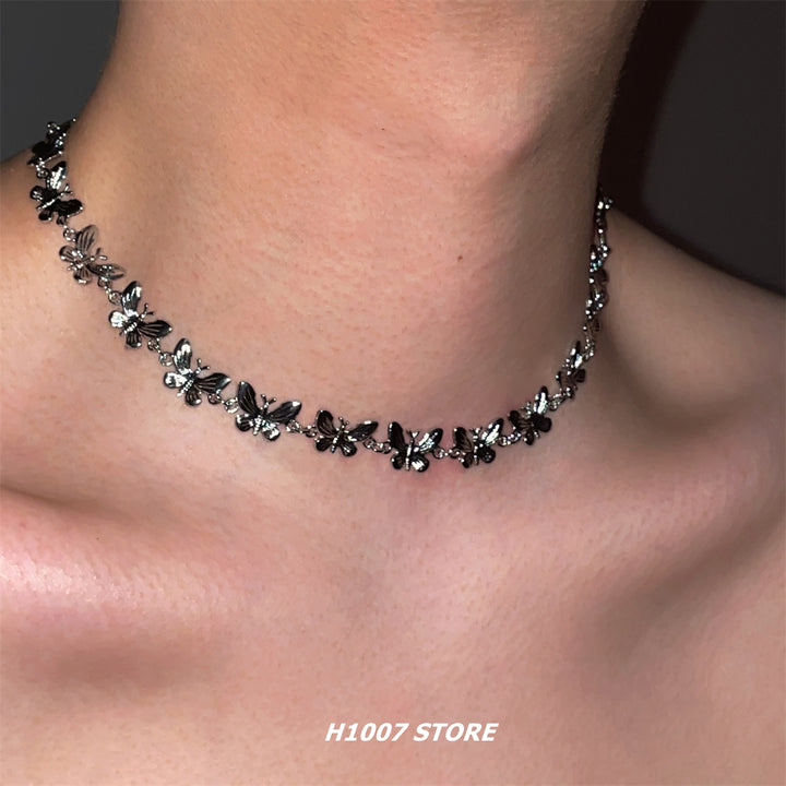 Butterfly Metal Clavicle Necklace