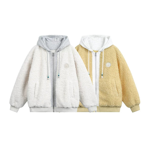 Winter Fleece Hooded Cotton-Padded Jacket