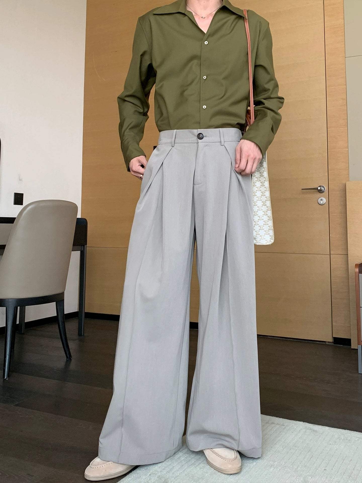 Loose Straight Leg Casual Pants