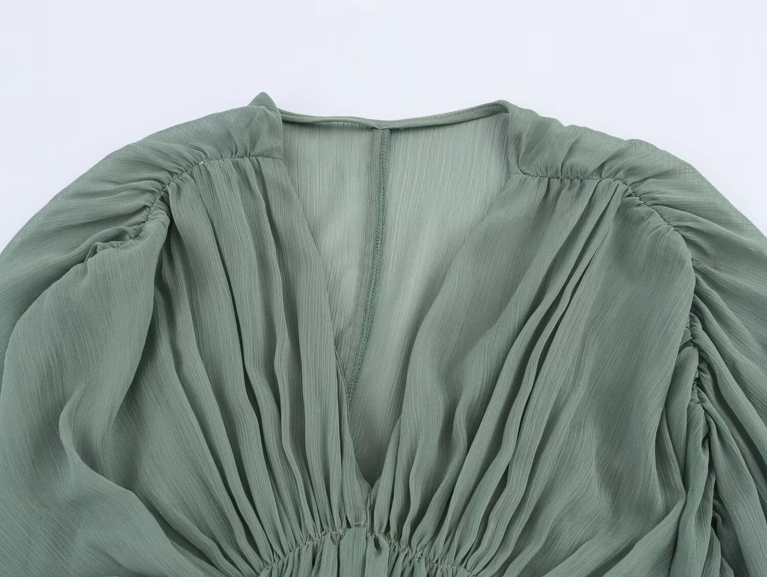 Long Sleeve Elastic Waist Maxi Dress