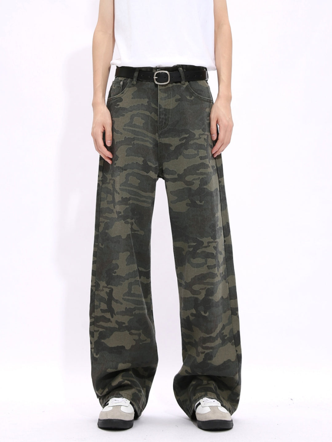 Retro Camouflage Casual Loose Jeans