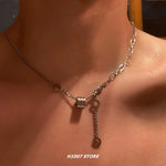 Titanium Steel Clavicle Chain Necklace
