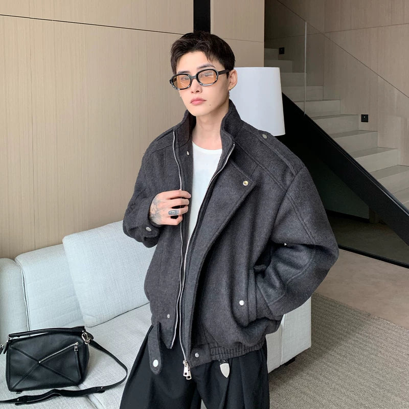 3D Gedeconstrueerde Wijd-Schouder Woljas 