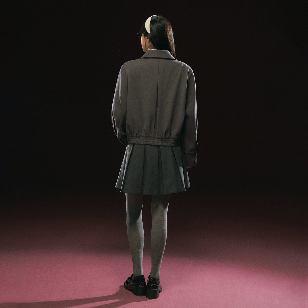 Retro Button-Up Short Jacket