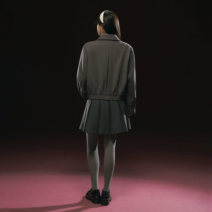 Retro Button-Up Short Jacket