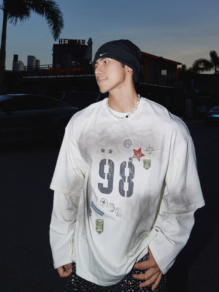 Long Sleeve Graphic Print Pullover