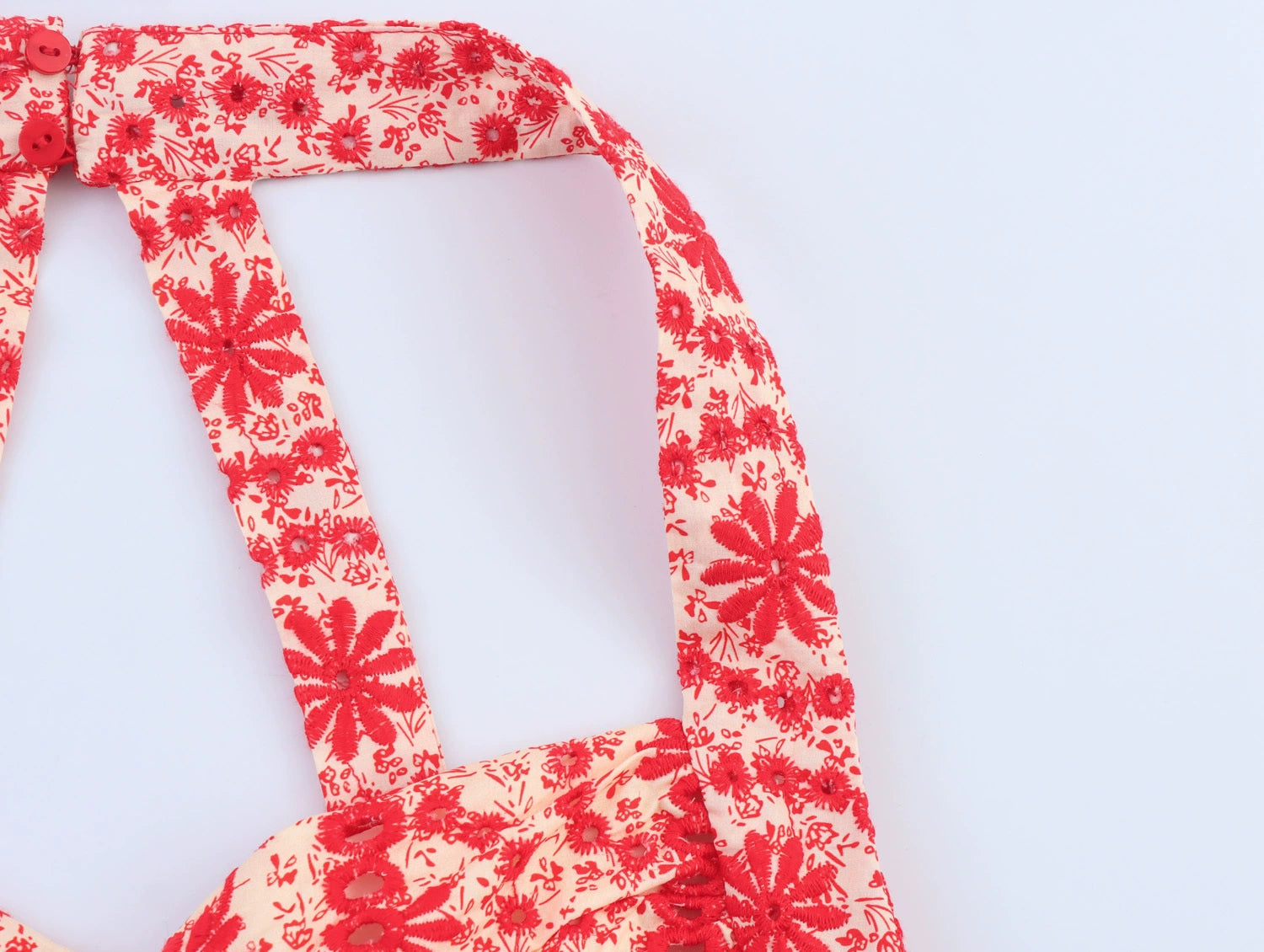 Hollow Embroidery Crop Top and Midi Skirt