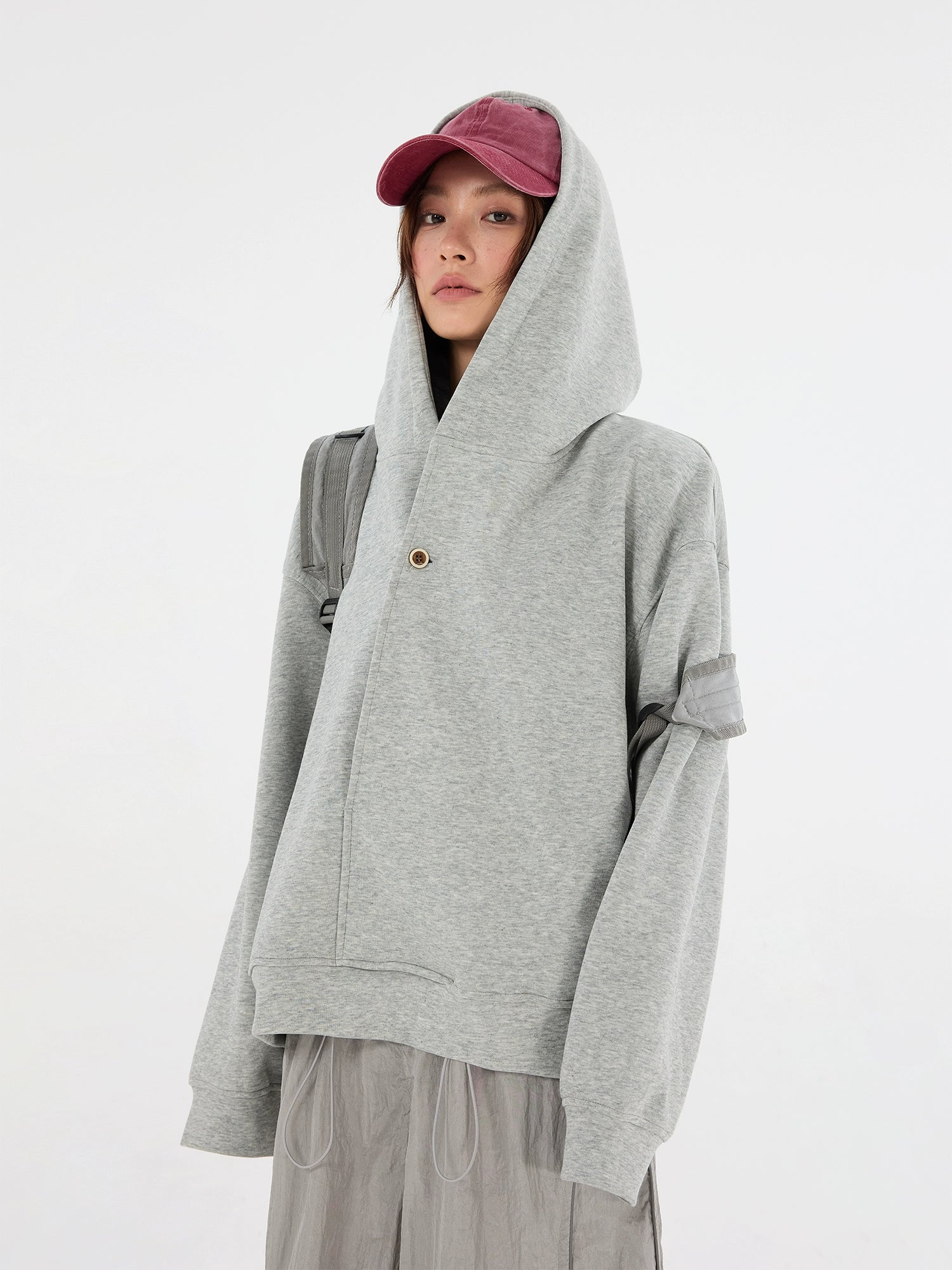 سترة هوديد ببطانة منحنية عتيقة 