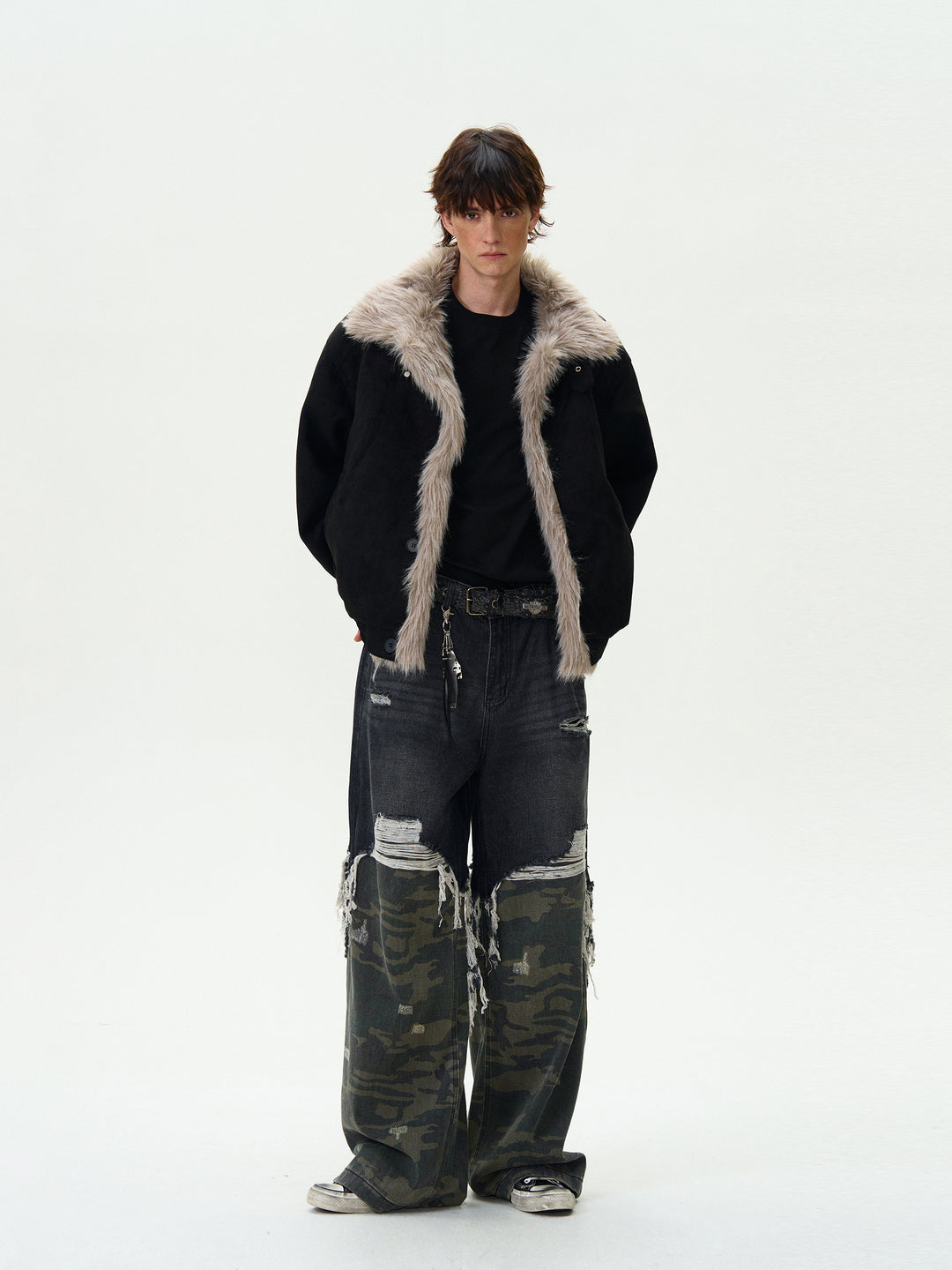 Retro Fur Collar Cotton Insulated Jacket