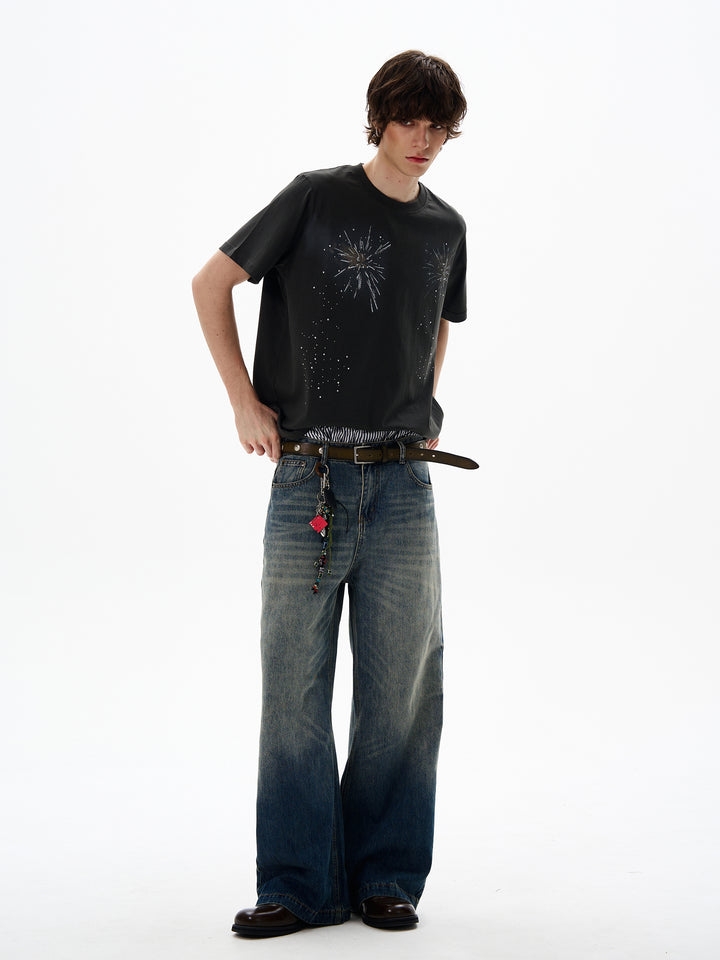 Fireworks Graphic Short Sleeve T-Shirt