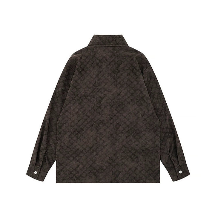 Texture Long Sleeve Casual Shirt