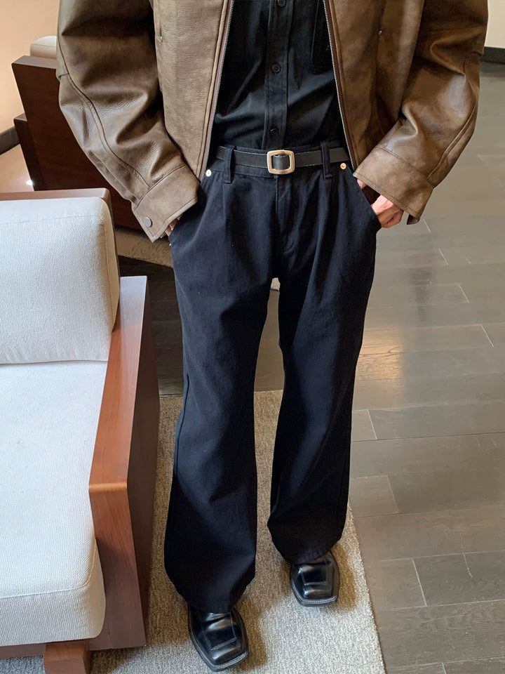 Pure Cotton Flared Slim Pants