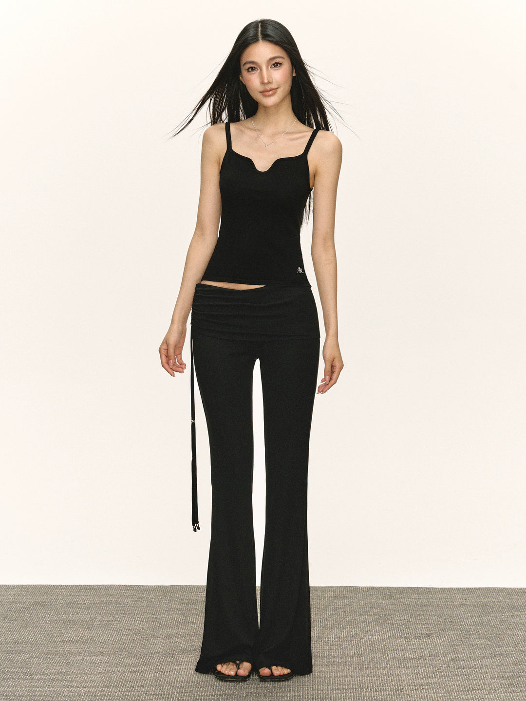 Retro Slim Fit Casual Flare Broek 