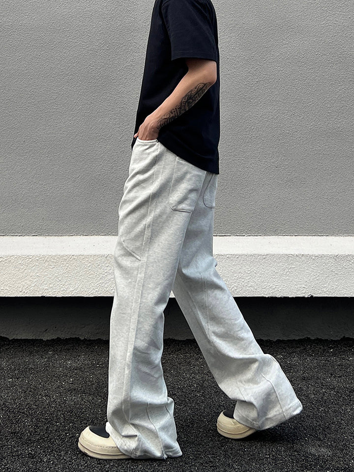 Loose Fit Straight Track Pants