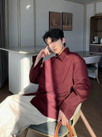 Long-Sleeve Woolen Shirt