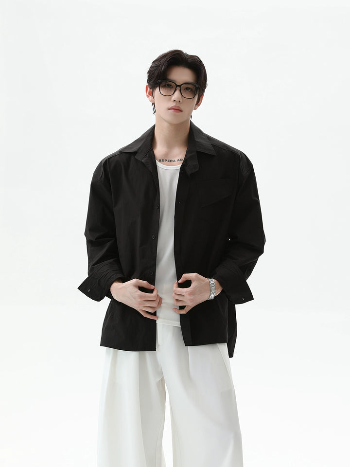 Camisa de manga larga casual con chaqueta 
