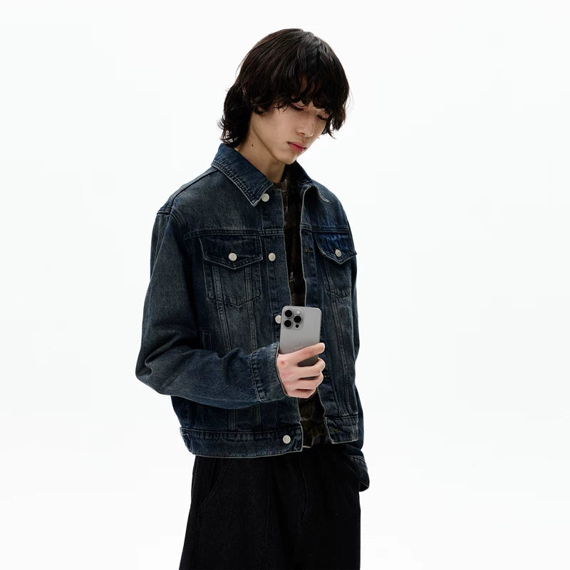 Washed Retro Denim Jacket