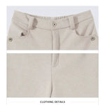 Wide-leg Plus Velvet Straight Pants