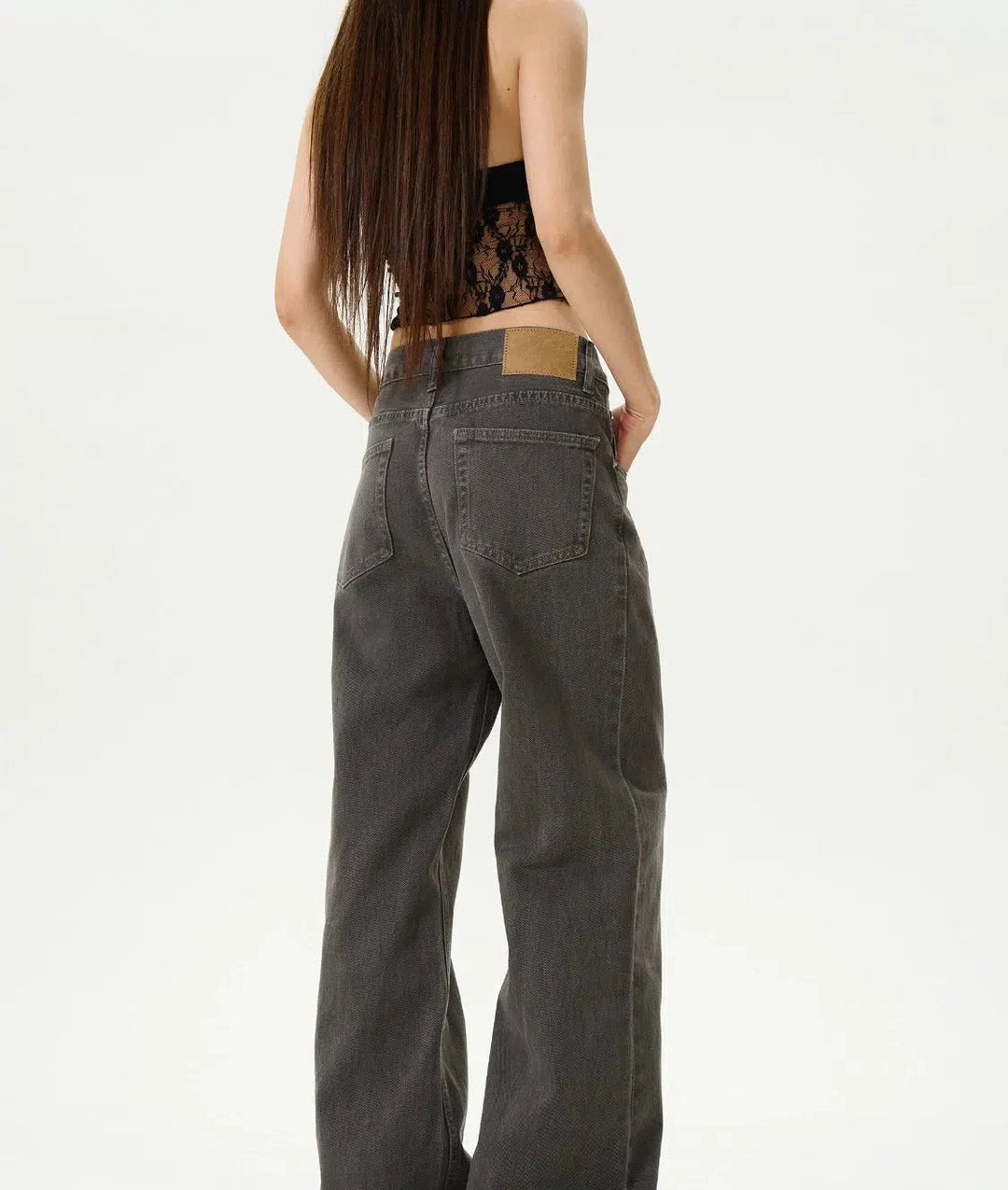 Slim Fit Denim Flared Pants