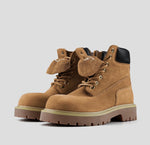 Waterproof Leather Lace-Up Boots