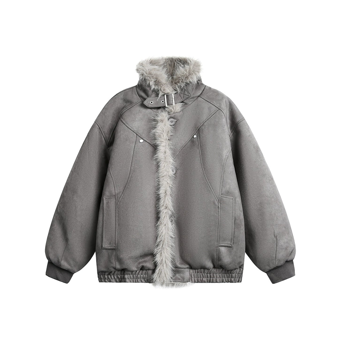 Retro Suede Winter Fleece-gevoerde Jas 