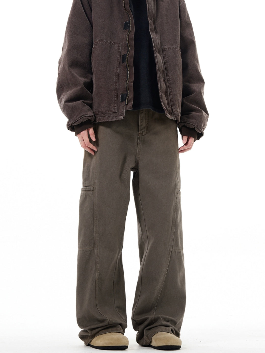 Vintage Loose Fit Deconstructed Jeans