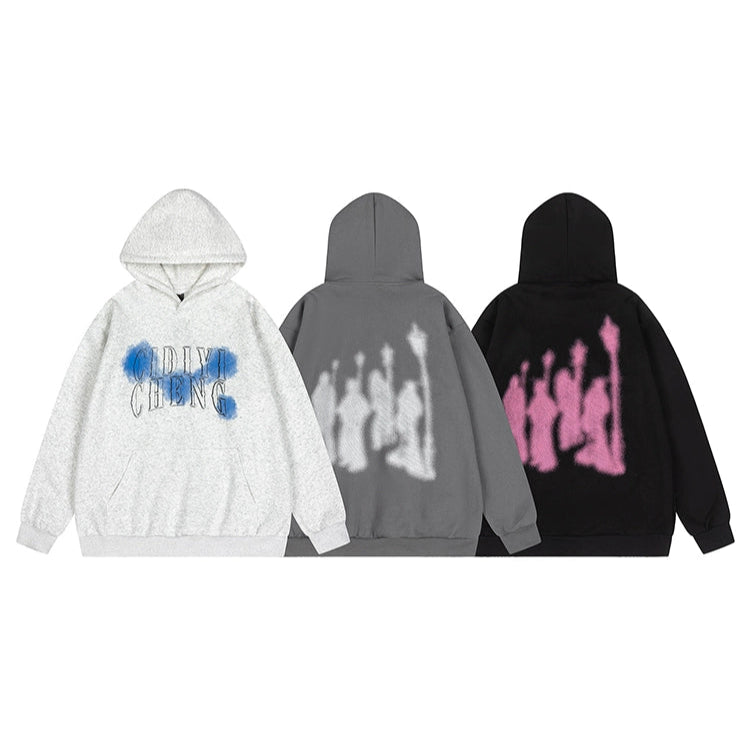 Graffiti Letter Print Hoodie