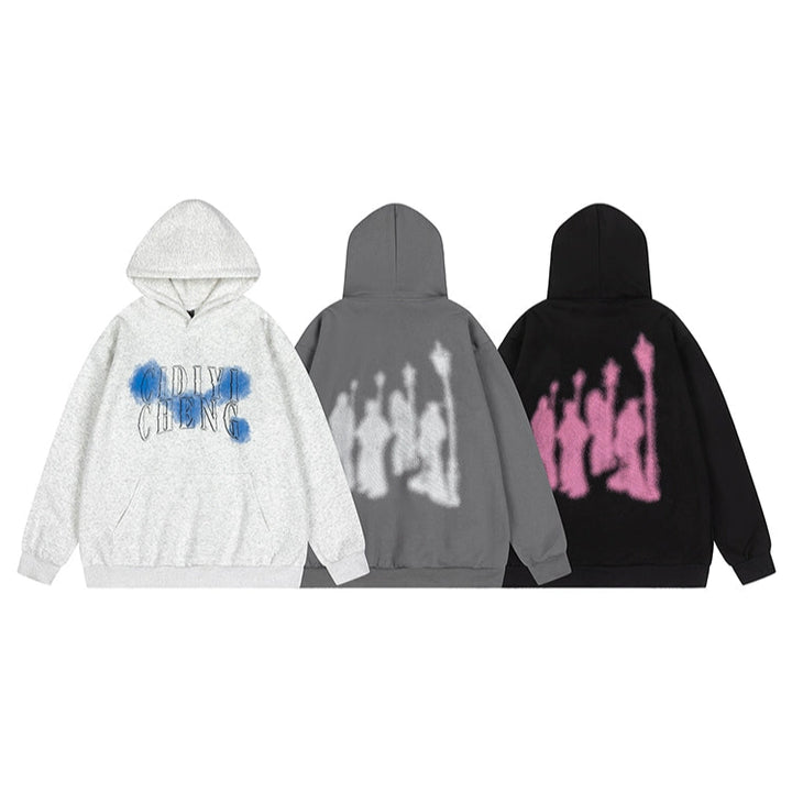 Graffiti Letter Print Hoodie