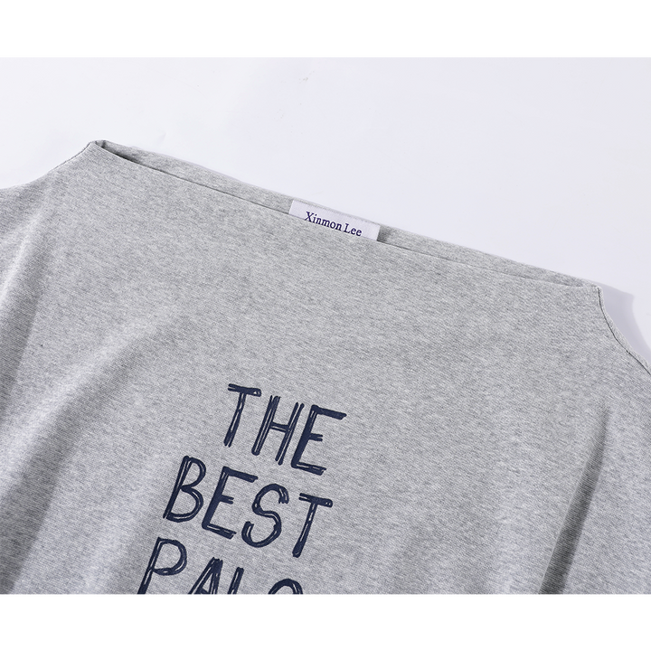 Letter Print T-Shirt and Skirt Set