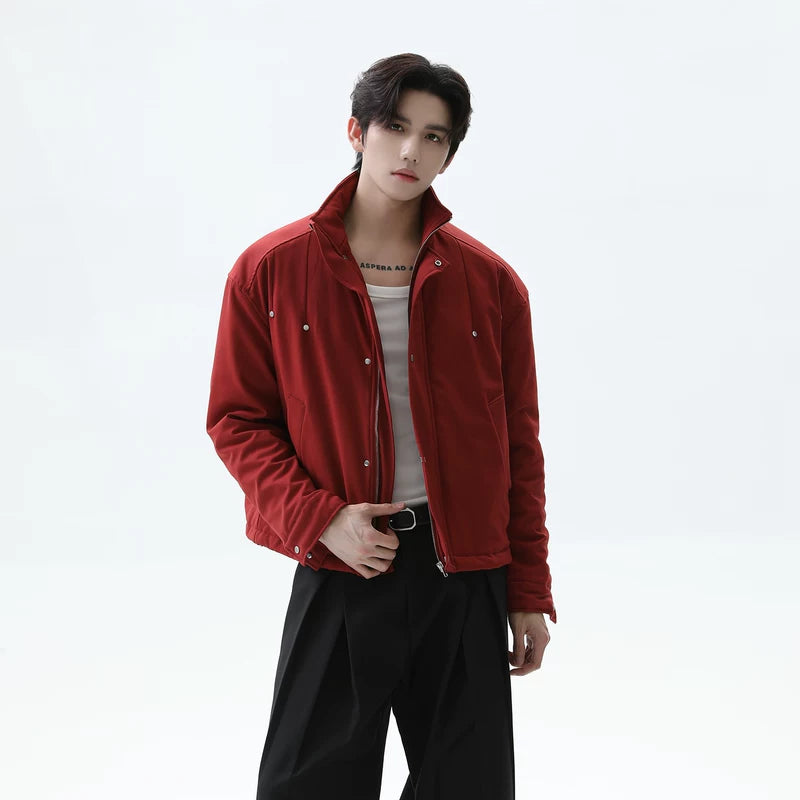 Stand Collar Insulated Flight Jacket