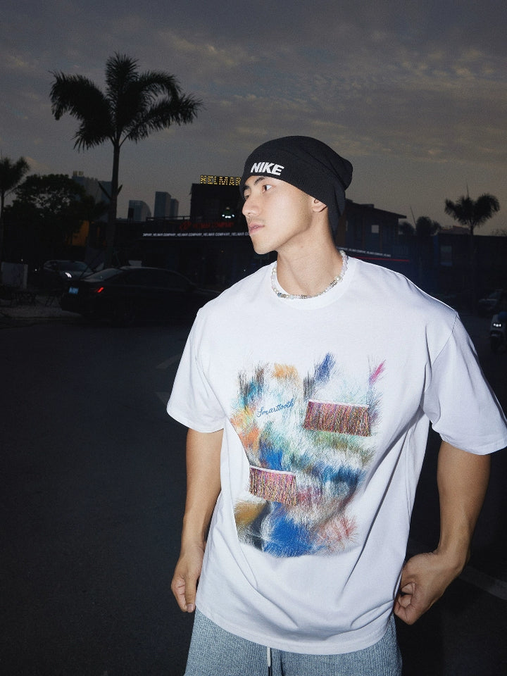 Retro Graphic Loose Short Sleeve T-Shirt