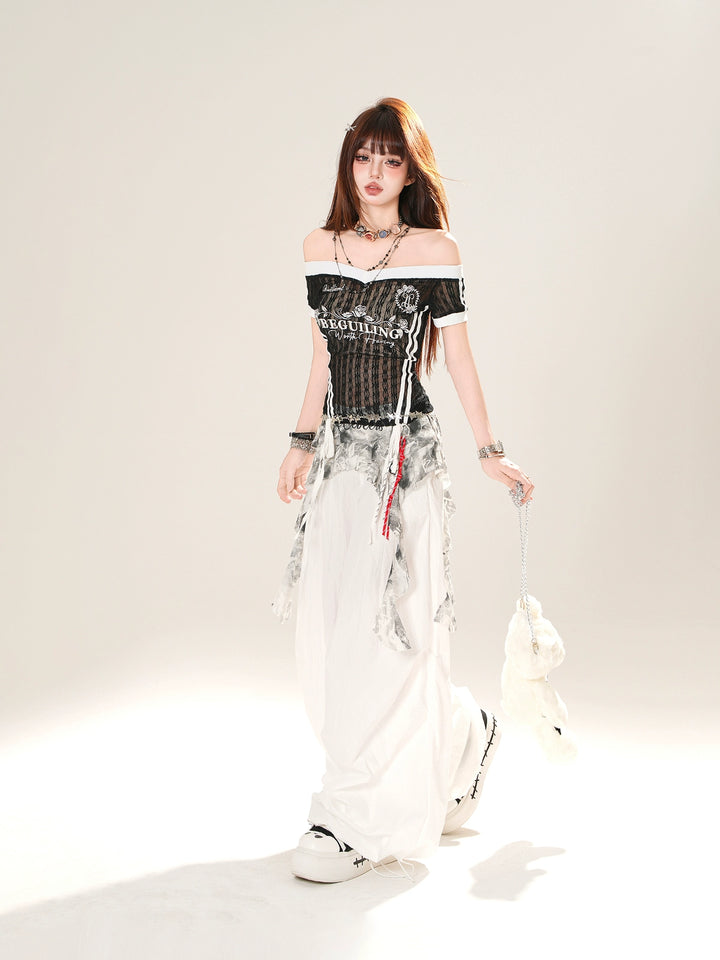 Wide-Leg Loose Straight Casual Pants