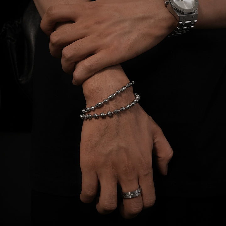 Millet Bead Stacked Bracelet