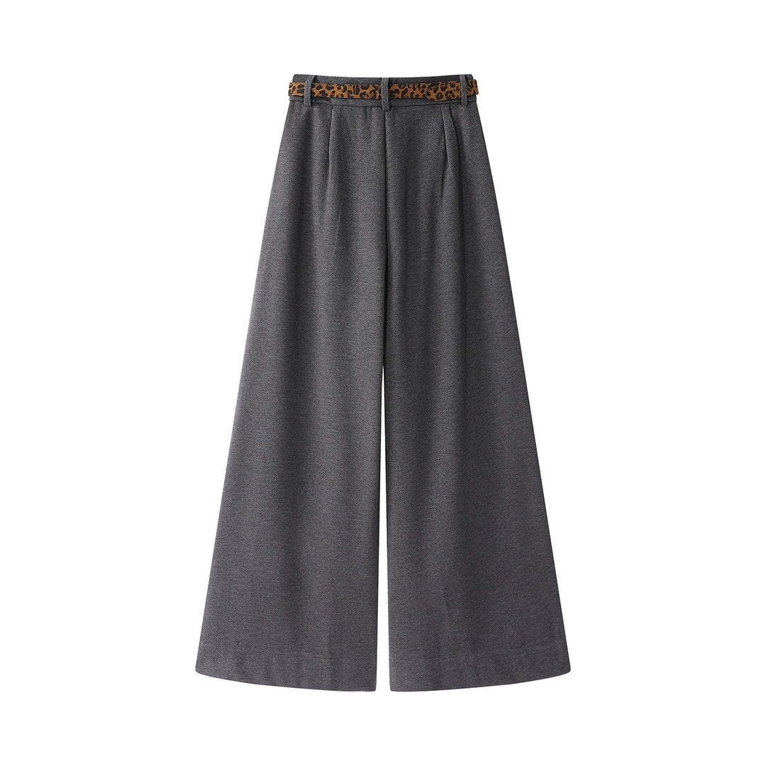 Wide-Leg Drape Versatile Pants
