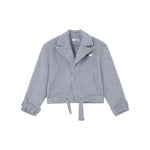 Imitation Mink Woolen Lapel Jacket