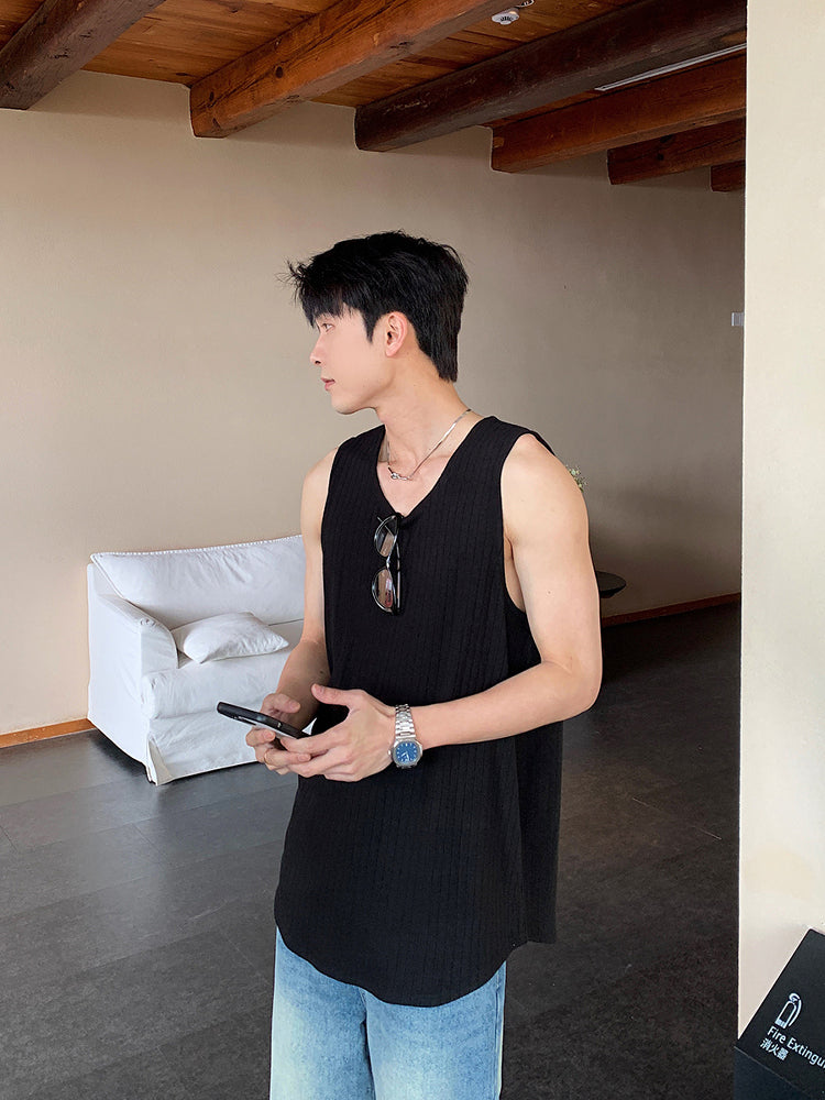 Loose Fit Crewneck Tank Top