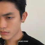 Green Gemstone Earrings