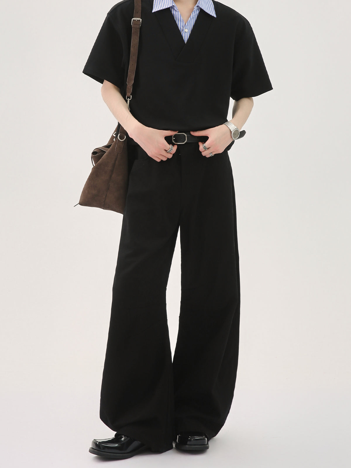 جينز كاجوال مفكك بقصة فضفاضة 