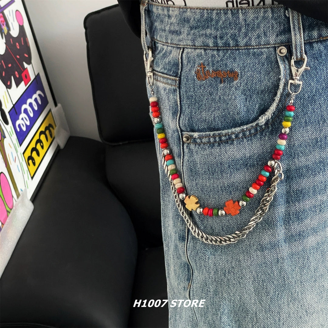 Beaded Pants Chain Accessory