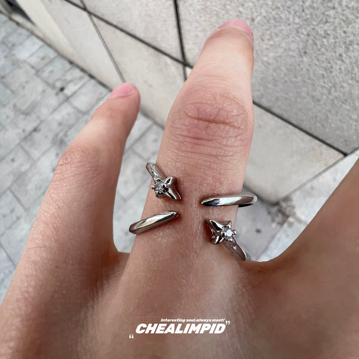 Star-Shaped Open Adjustable Ring