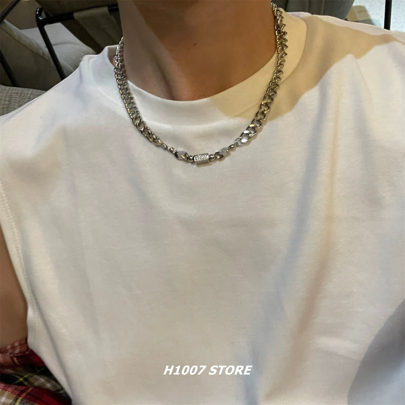 Titanium Steel Hip-Hop Chain Necklace