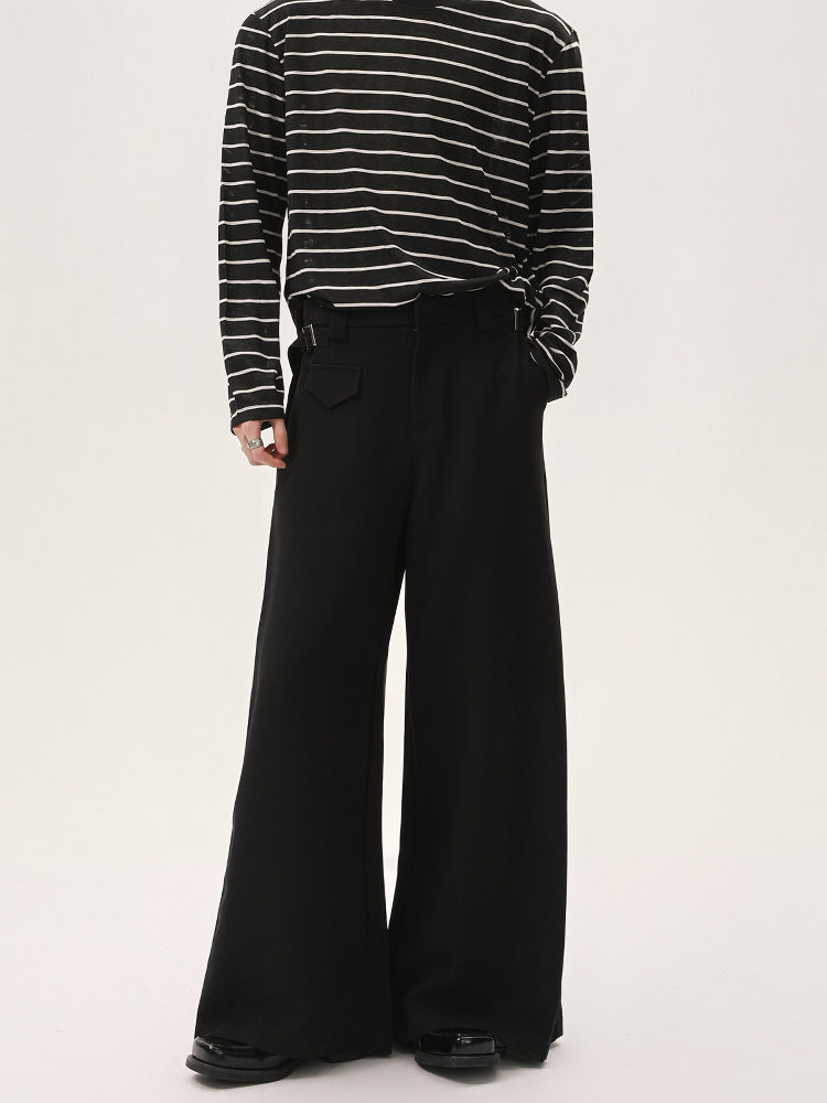 Wide-Leg Casual Pants
