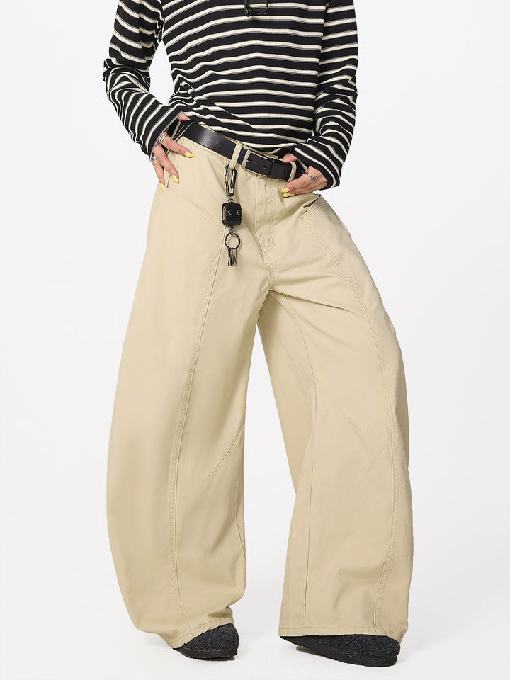 Pantalons de travail décontractés à jambes larges 