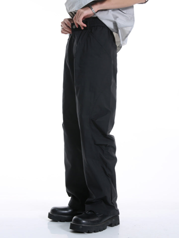 Pantalons parachutistes décontractés plissés et polyvalents 