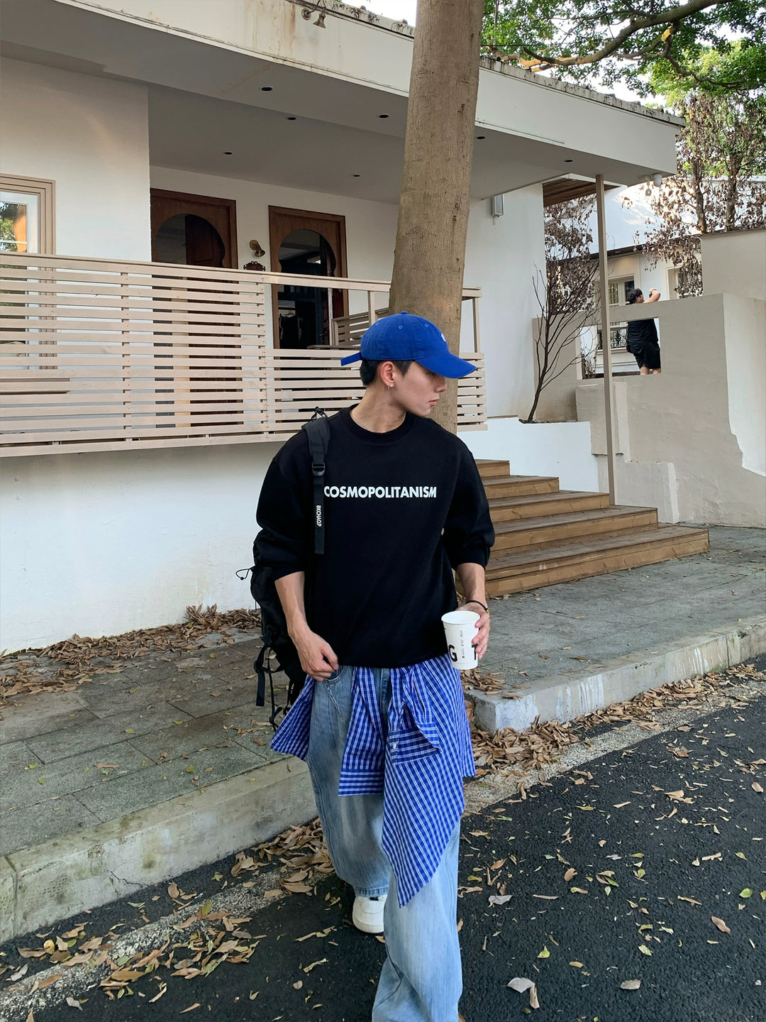 Letter Print Loose Sweatshirt