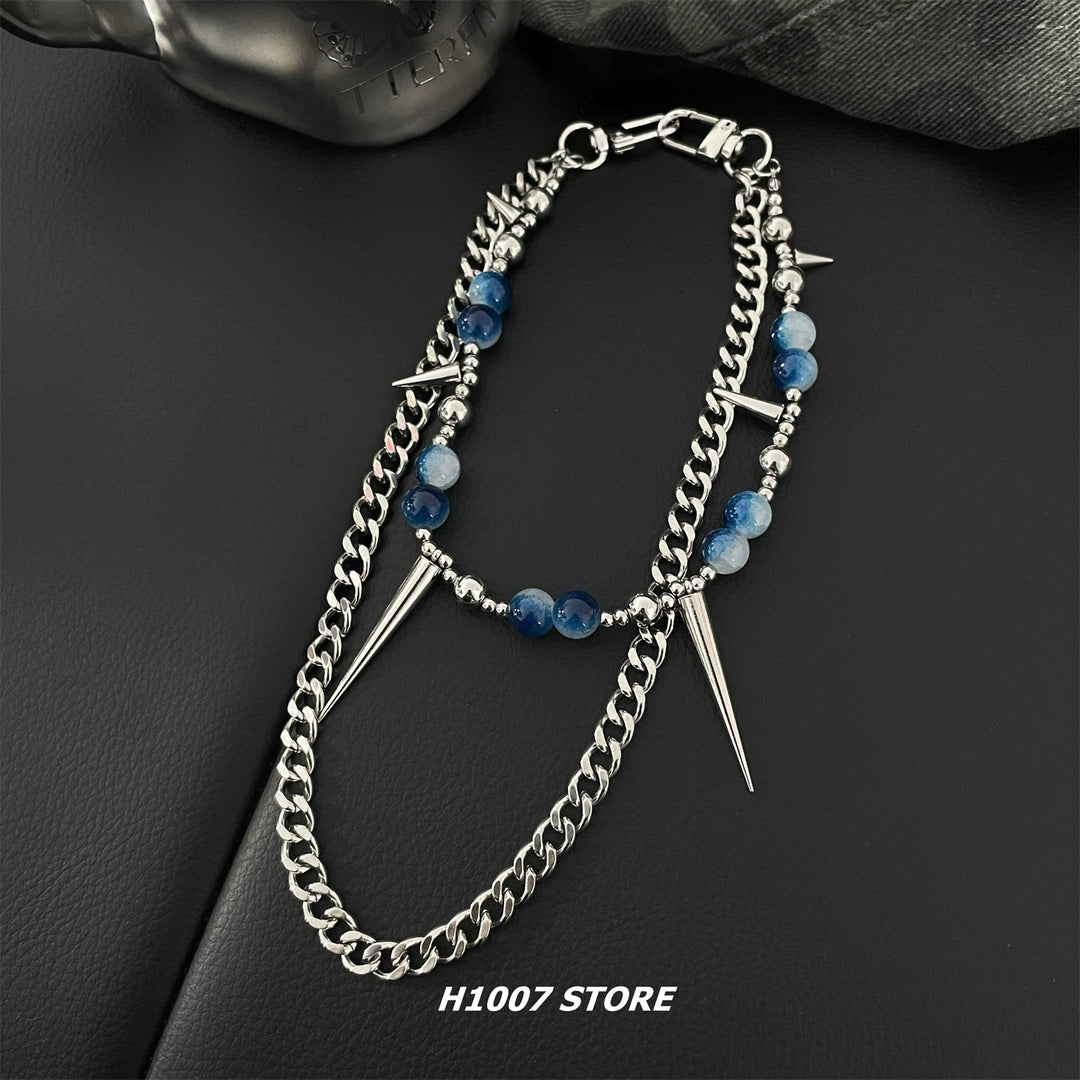 Beaded Spiked Pants Chain