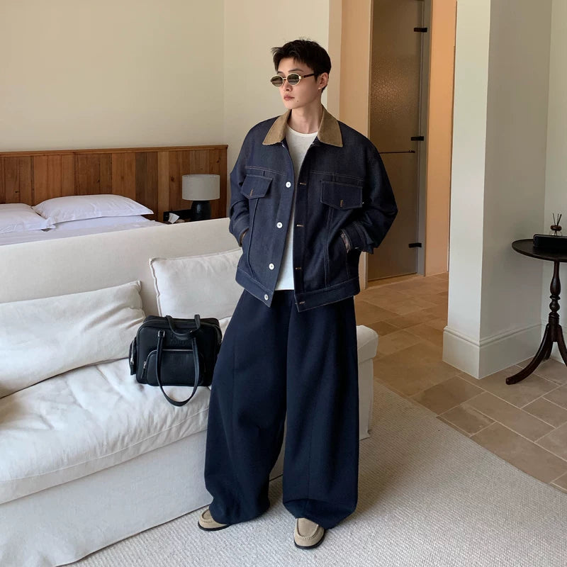 سترة دنيم خام برباط رقبة بتصميم باتش وورك 