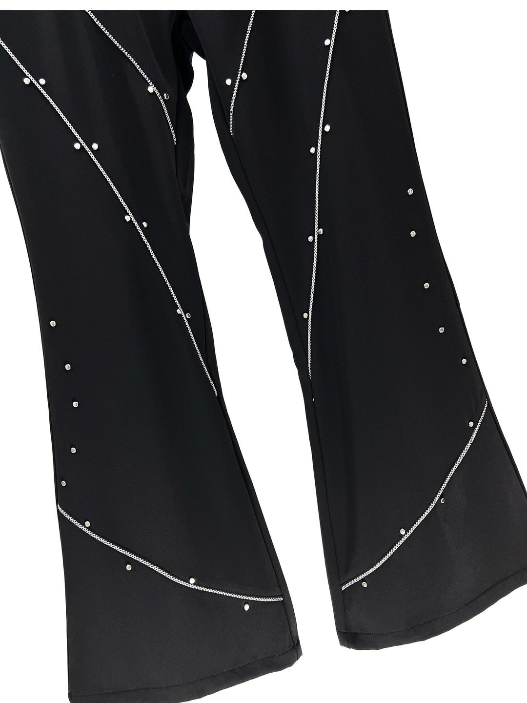 Rivet Line Flared Casual Pants